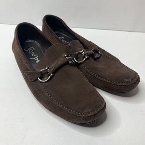 Scarpe Brown Suede Driving Moccasin Loafers Shoes Mens Size 8